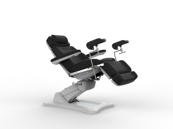 FLASH SALE! Rx4-2000 Exam Chair w/Stirrups Bundled Pkg in Black